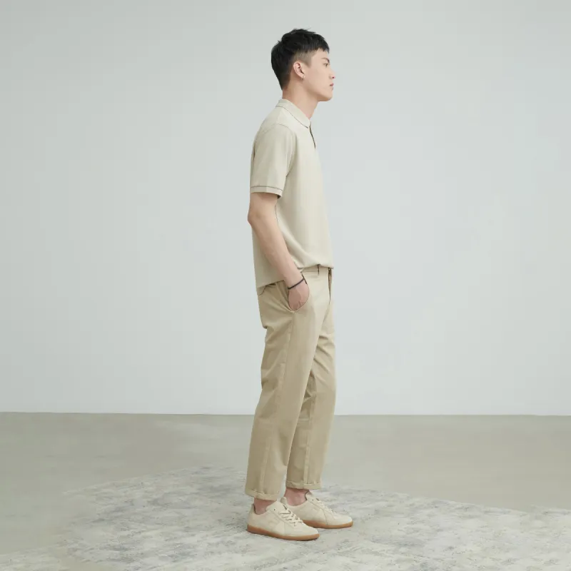 A.B.X Loose Fit Short Sleeved Polo Shirt Men's-2
