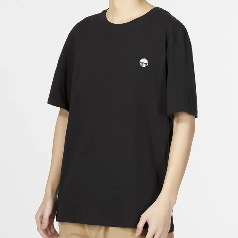 Timberland Drop Shoulder Sleeve T Shirt Men's Black-4