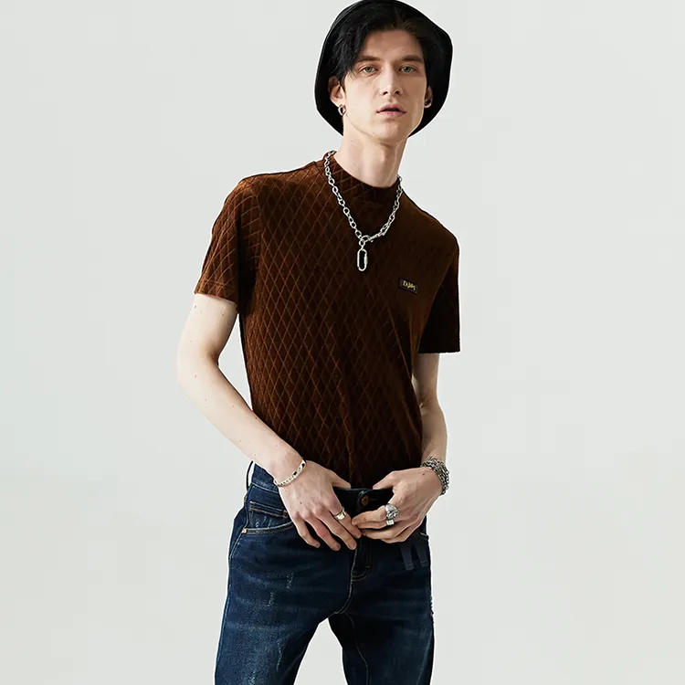 DAVID NAMAN T Shirt Men's Camel-5
