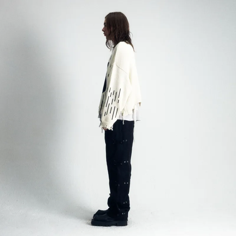 Createexploreexpandconquer Intarsia knit Logo Sweater-6