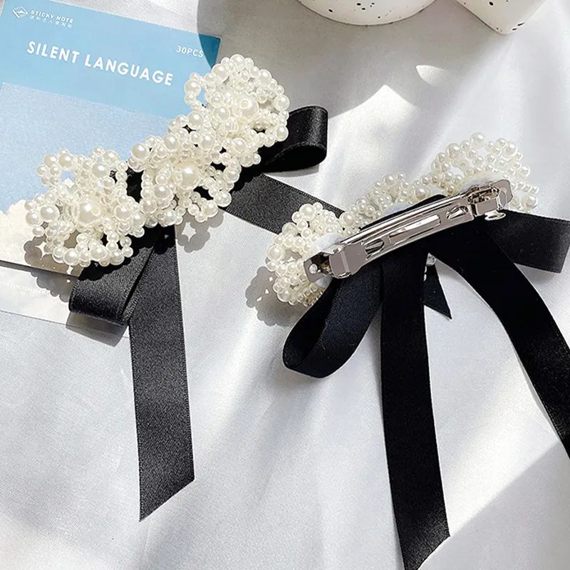 SENDME Hair Clips Women's Floral Ribbon Hair Clip-2