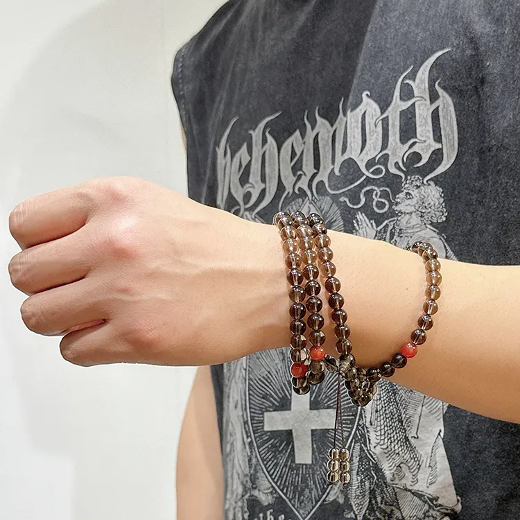 MOUNTAINS AND MANS Crystal Beaded Bracelet Men-15