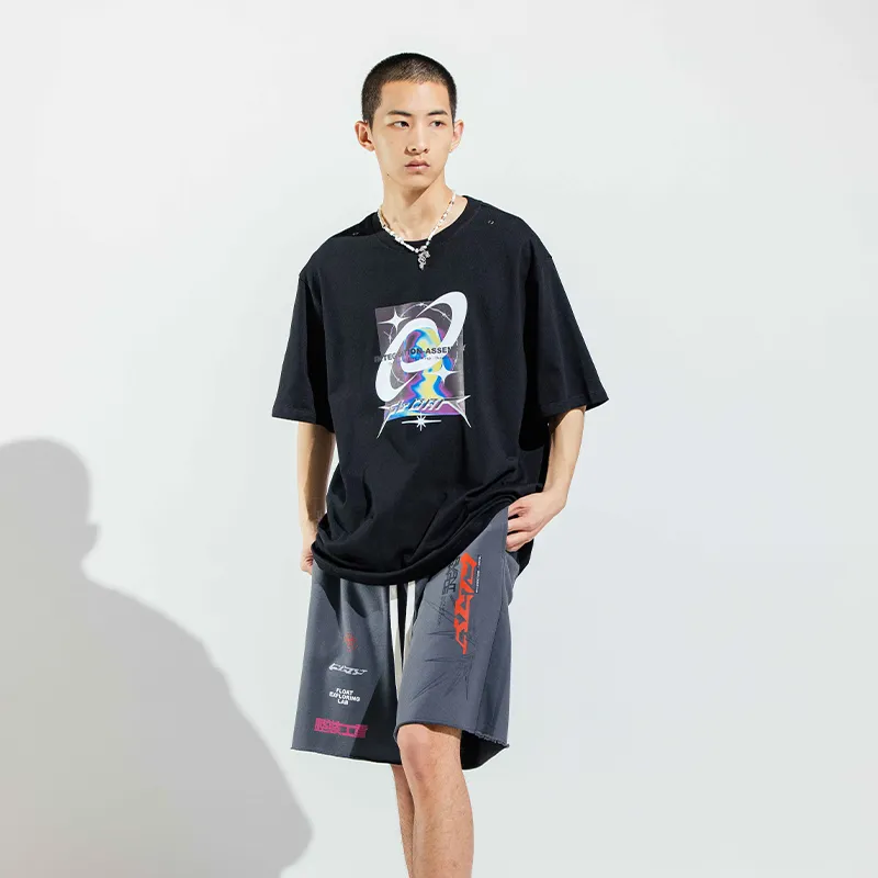 FLOAT Casual Shorts Unisex Deep Carbon Gray-4