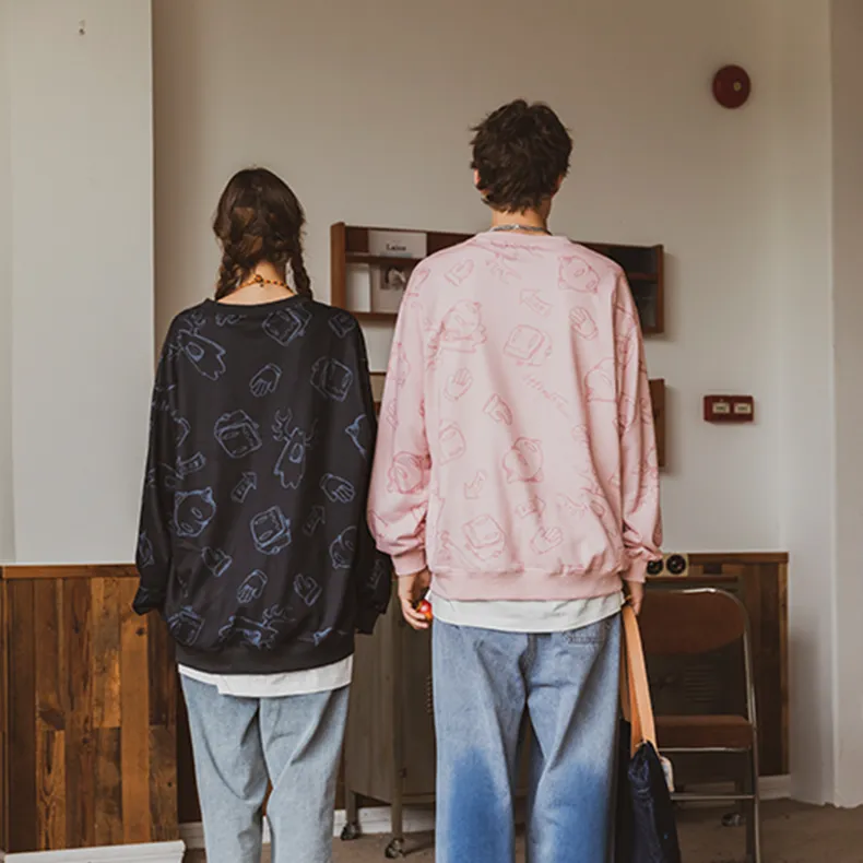 WAYNEXZAVIER x Kupaji Spring Fall Sweatshirt Unisex-3