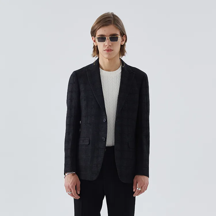 DAVID NAMAN Business Suits Men Black-2