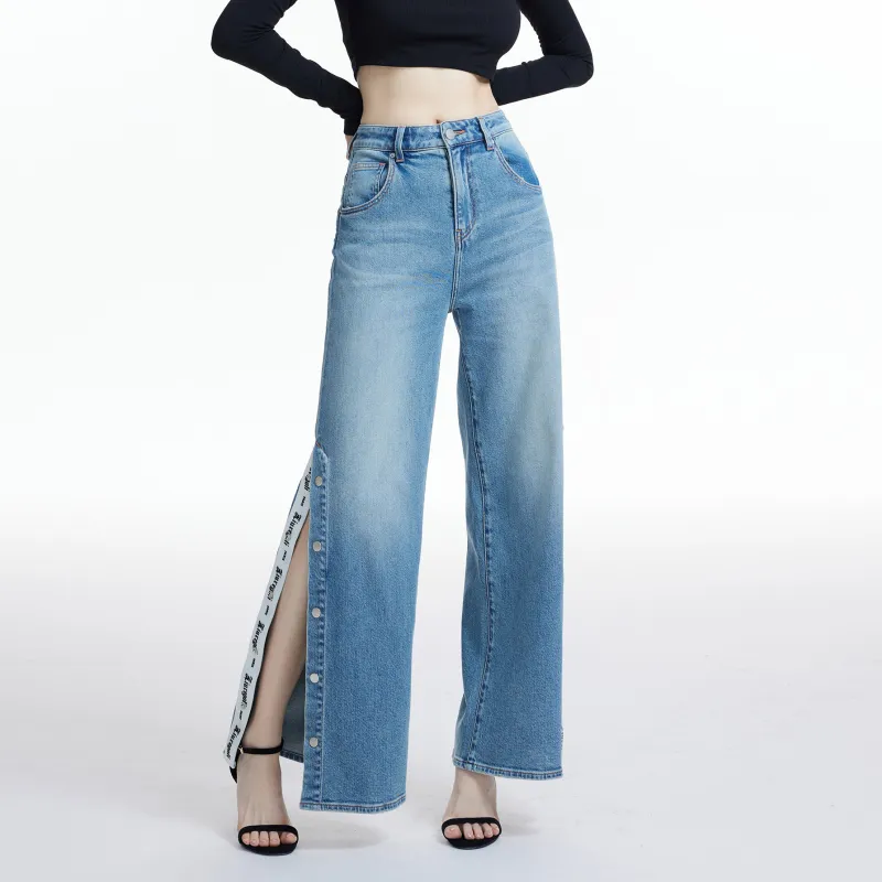 LIUREGALI Jeans Women's Sky Blue-4