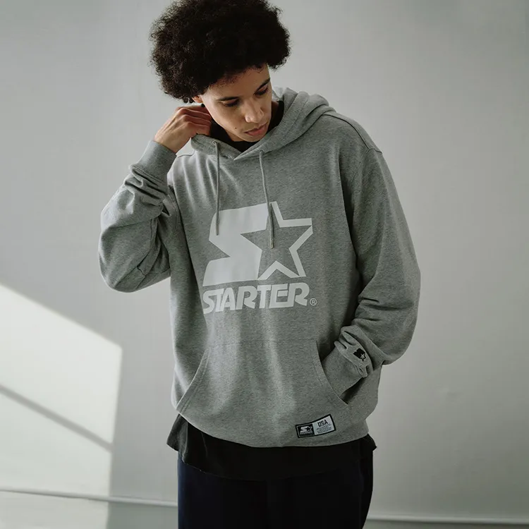 STARTER Sweatshirts Unisex New Light Heather Gray-7