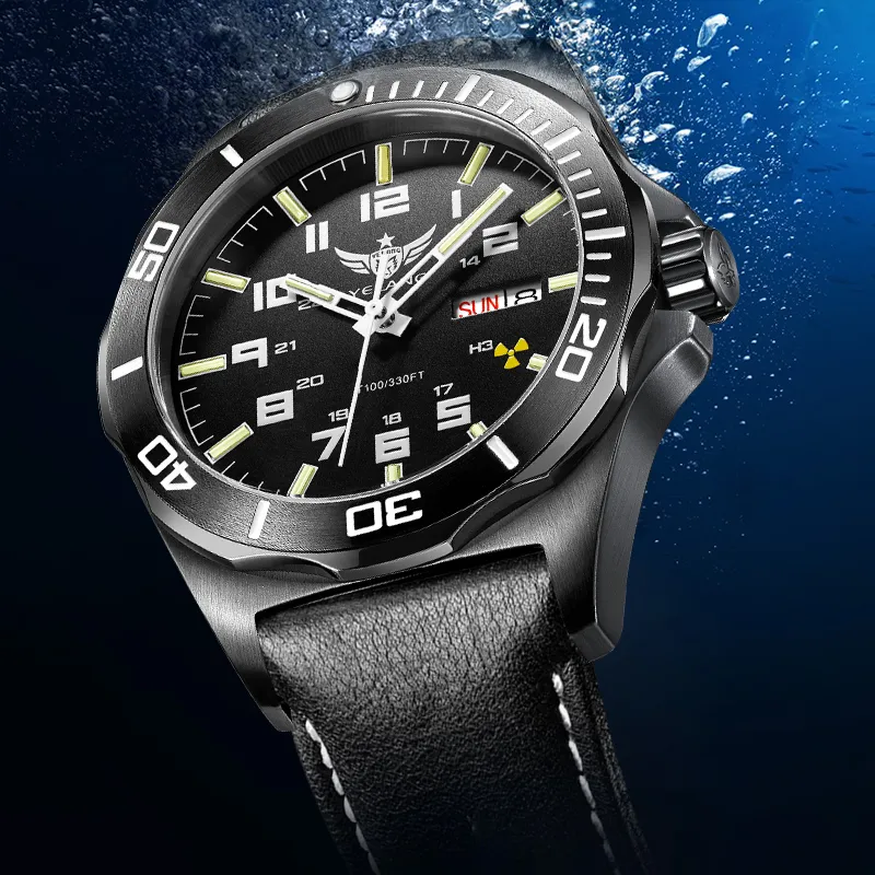 YELANG Automatic Mechanical Movement Genuine Leather Strap Watch Men's Watches Blue Dial-19