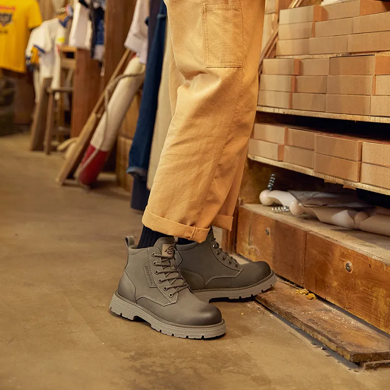 Dickies Martin Boots Men Khaki-6