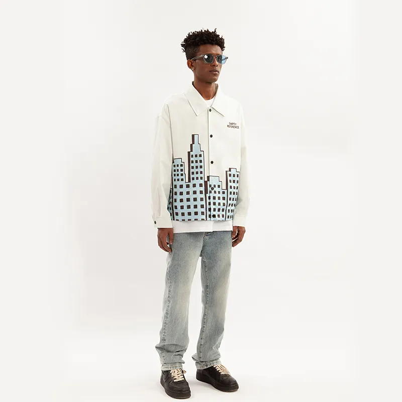 EMPTY REFERENCE Jackets Coats Unisex White-2