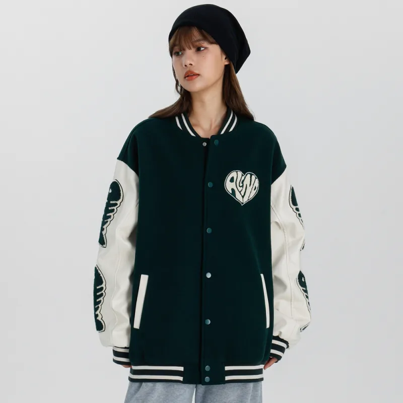 ALL NIGHT DAYS Baseball Jacket Fall Unisex-10
