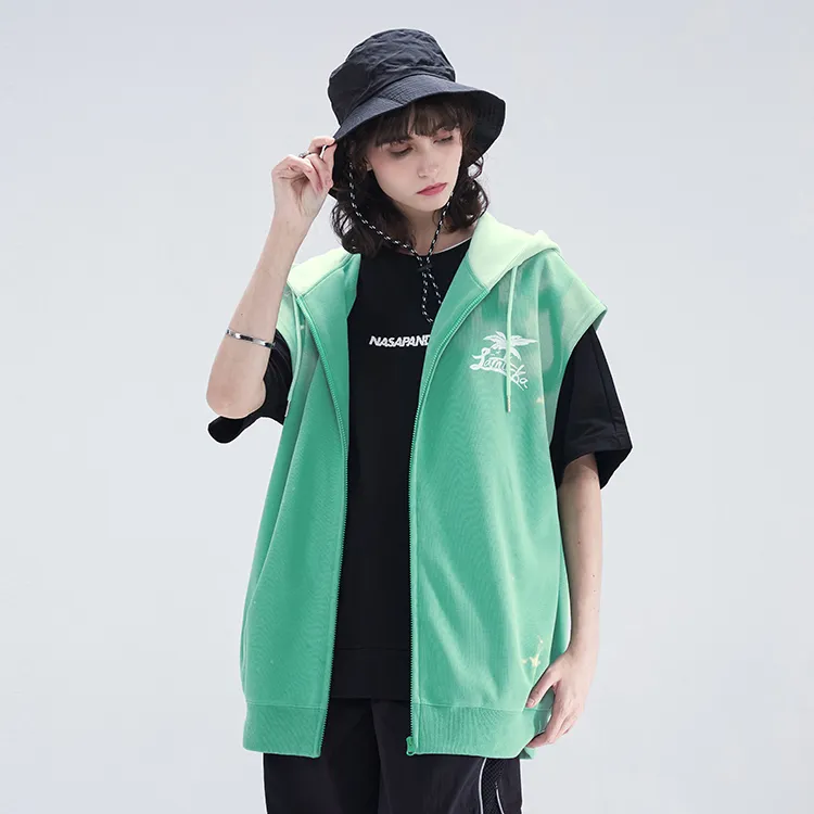 LAMLICKA Vests Unisex Green-4