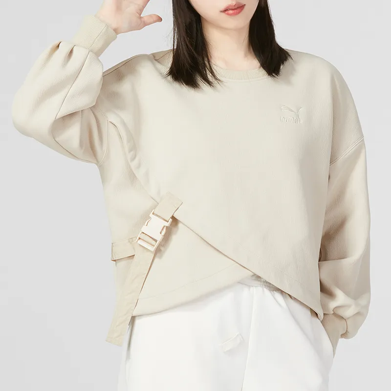 PUMA Sweatshirts Women's Khaki-2