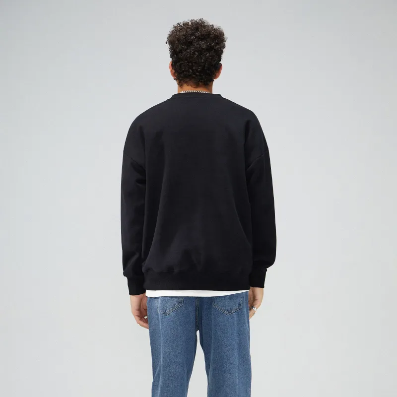 BRNR Crew Neck Loose Fit Sweatshirt Spring Fall Unisex-8