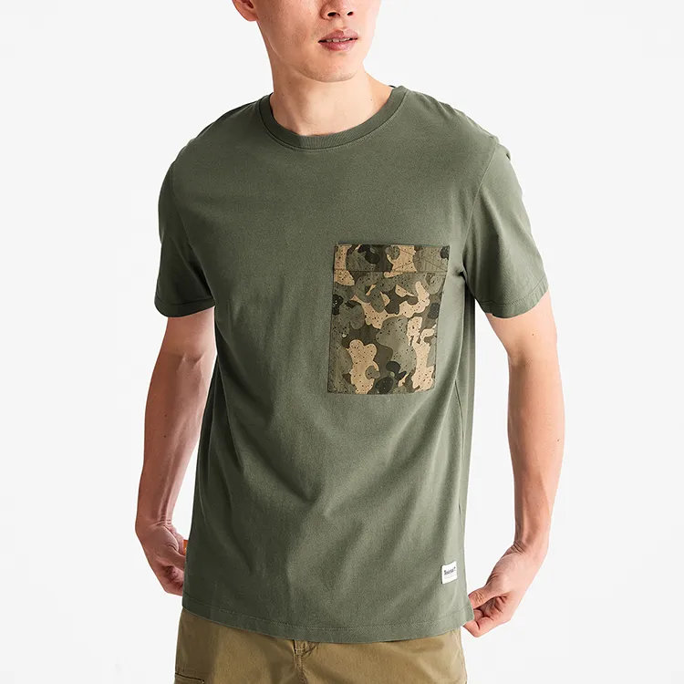 Timberland T Shirt Men's Army Green-4