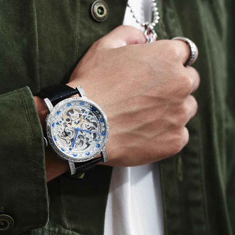 VRQ Australian Luxury Collaboration Future Series Mechanical Movement Watch Men's Watches Cut-Out Dial-1