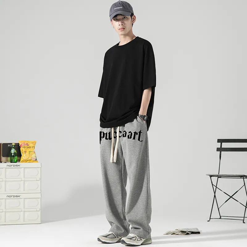 PUCCA Loose Unisex Casual Pants-9