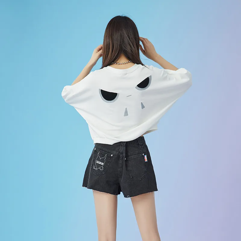 LALABOBO T Shirt Women's Raw White-2