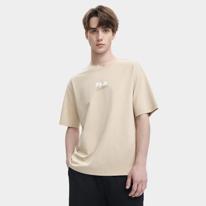 FILA T Shirt Unisex Maituo Camel Khaki-2