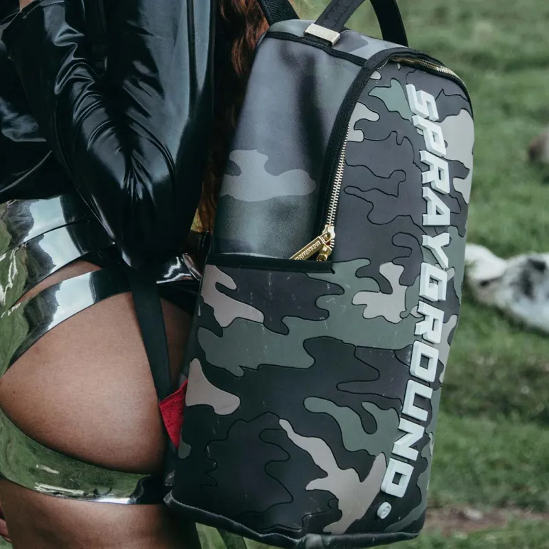 SPRAYGROUND Backpack Small Size Unisex Army Green-3