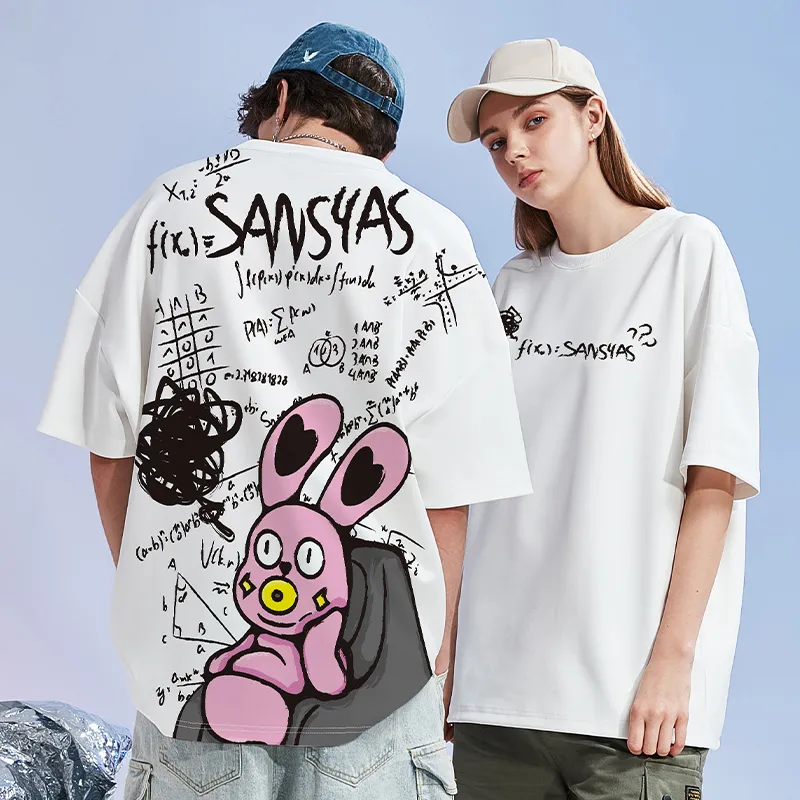 SANSYAS T Shirts Unisex White-5