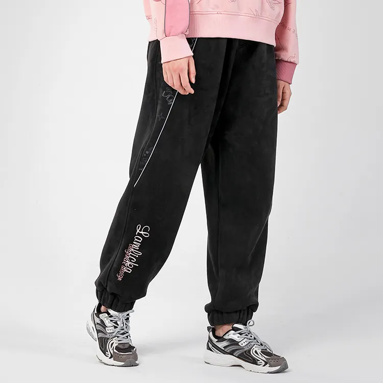 LAMLICKA Casual Pants Unisex Black-4
