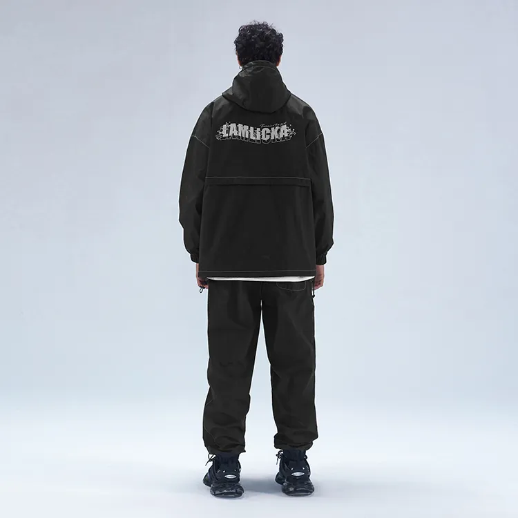 LAMLICKA Jackets Unisex Black-2