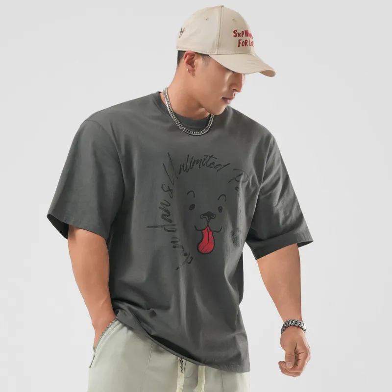 LUJIAMEN Casual Crew Neck T-Shirt Unisex-2