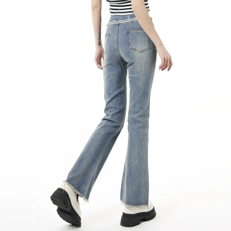 QYPRF Jeans Women's Blue-3