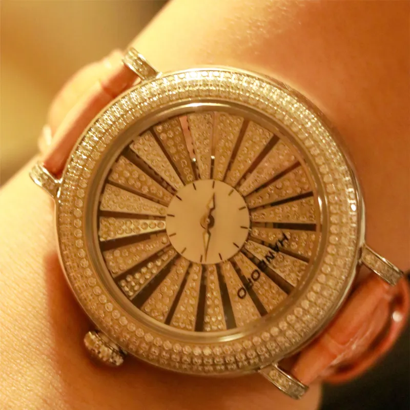 HANBORO Automatic Mechanical Movement Watch Women's Watch Pink Watch Dial HBR8892-BF-1