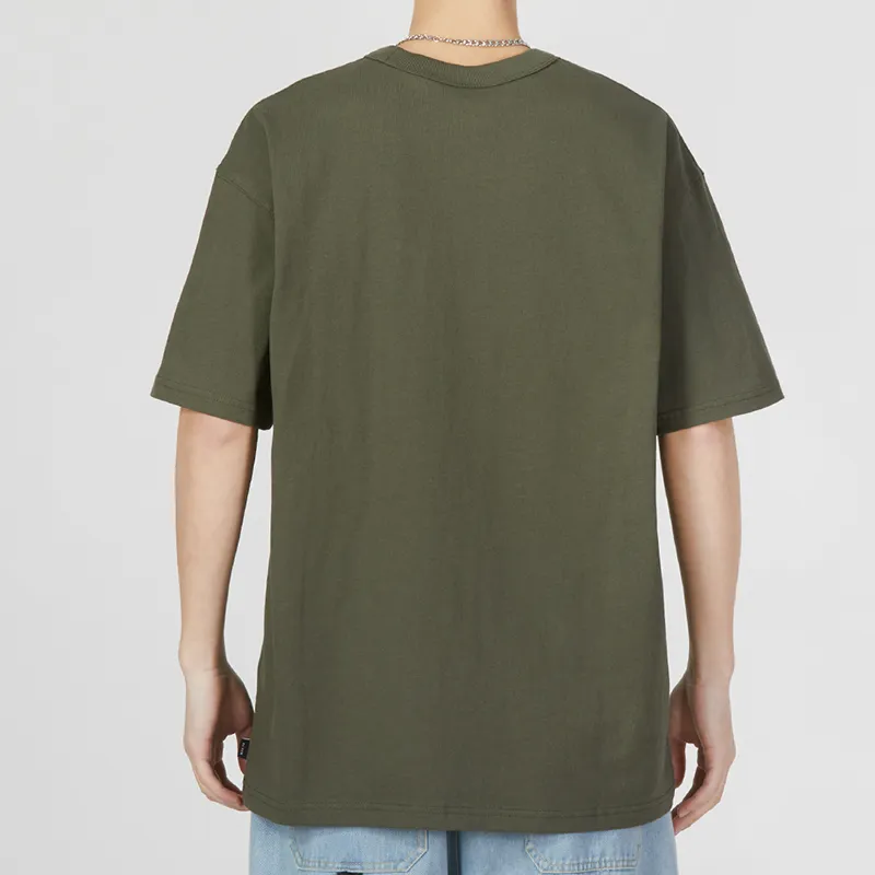 Nike Drop Shoulder Sleeve T-Shirt Men's Army Green-3