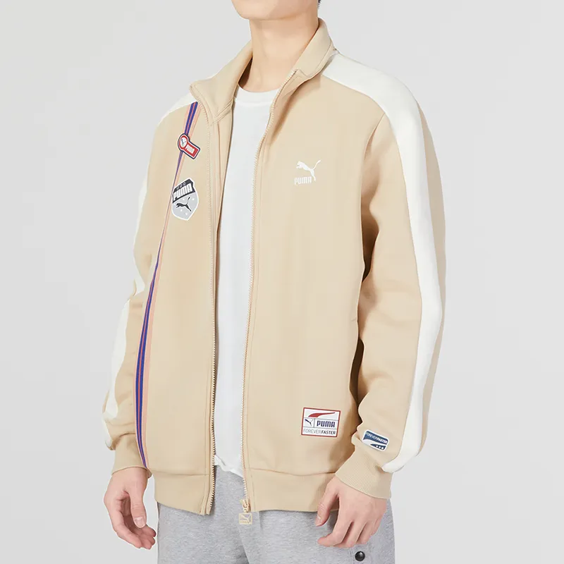 PUMA Team Badge Jacket Men's Khaki-3