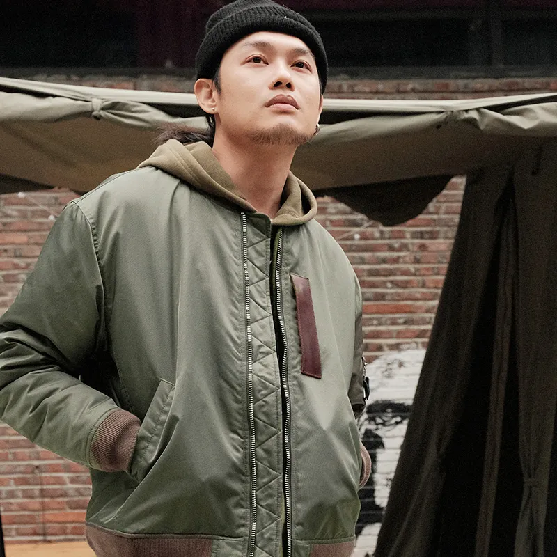 TEKABLU FW22 Loose Fit Jacket Men's Army Green-10