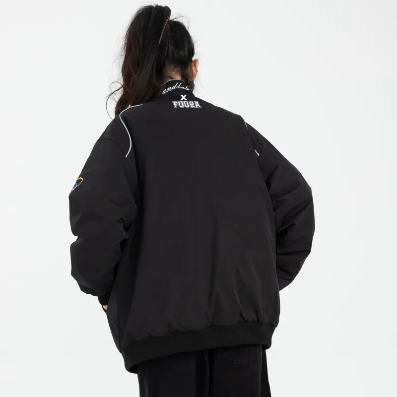 ALL NIGHT DAYS Stand Collar Loose Fit Puffer Jacket Unisex-6