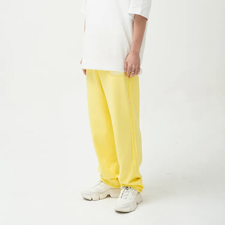 RICKYOUNG Casual Pants Unisex Yellow-3