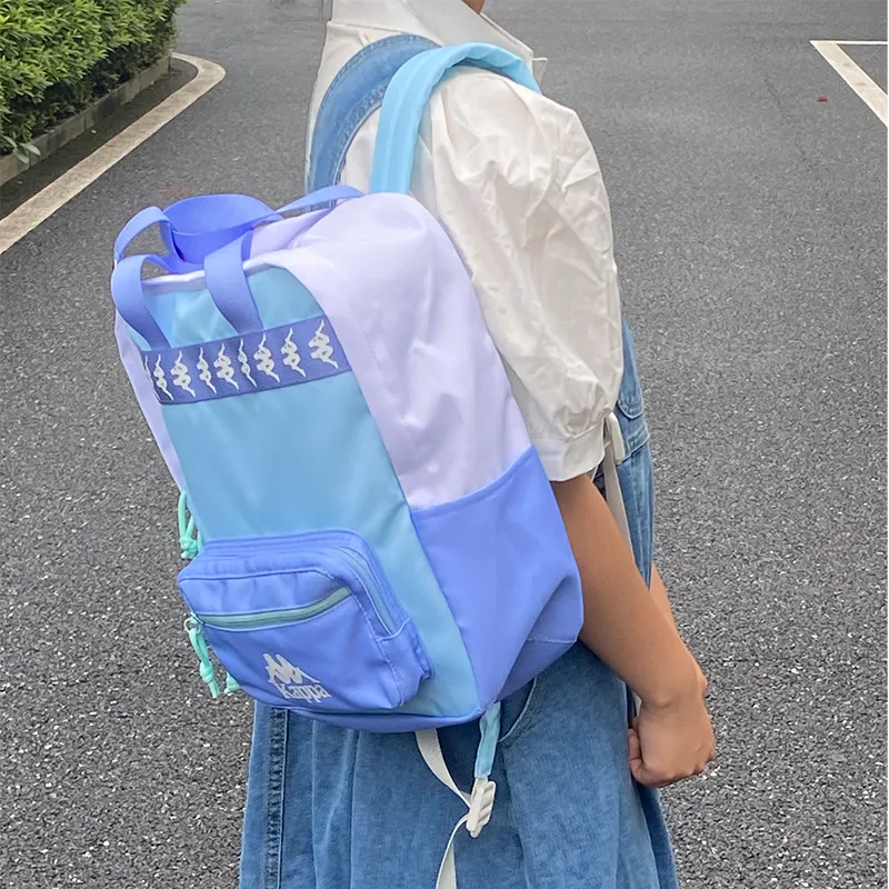 Kappa Polyester Backpack Medium Size Unisex Mint Blue-2