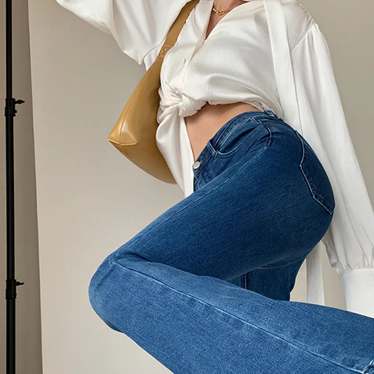 PAPERLLL Flared Pants Jeans Women's-4