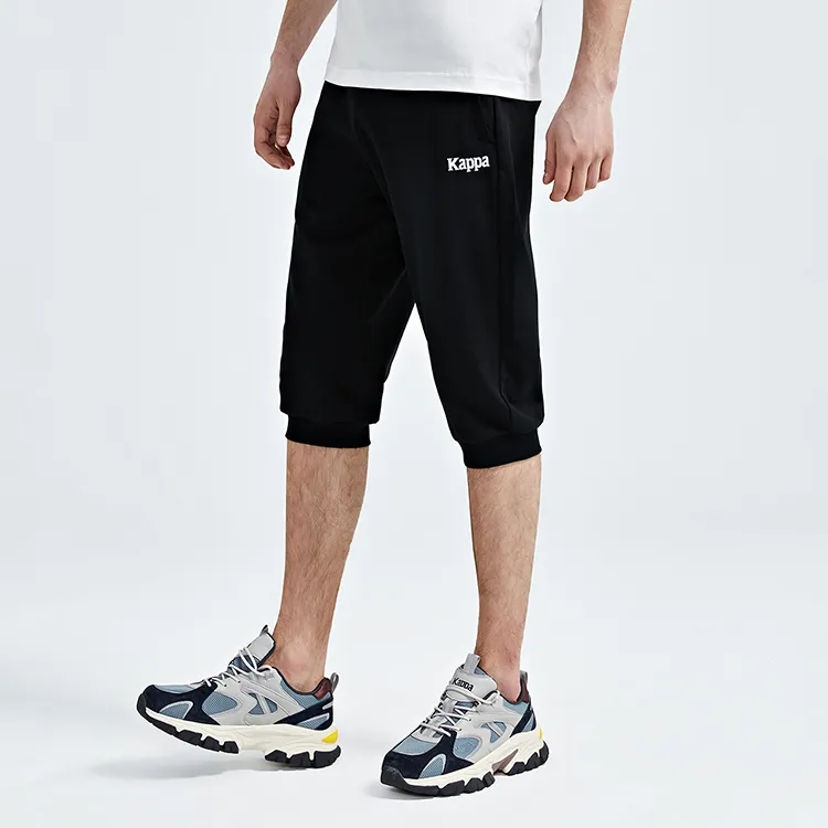 Kappa Knitted Sports Pants Men's Black-4