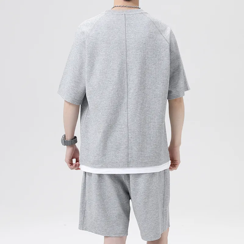 SCRM Mock Two Piece Set Summer Unisex-7