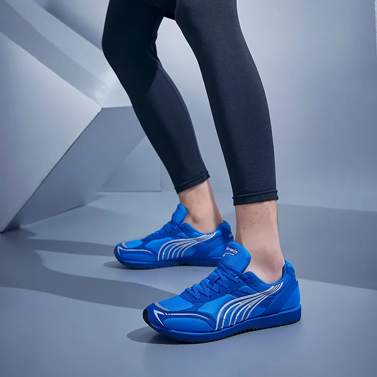 DO WIN Cushioned Slip Resistant Abrasion Resistant Breathable Low Top Running Shoes Unisex Royal Blue-6