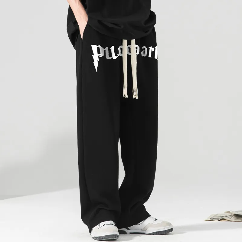 PUCCA Loose Unisex Casual Pants-5