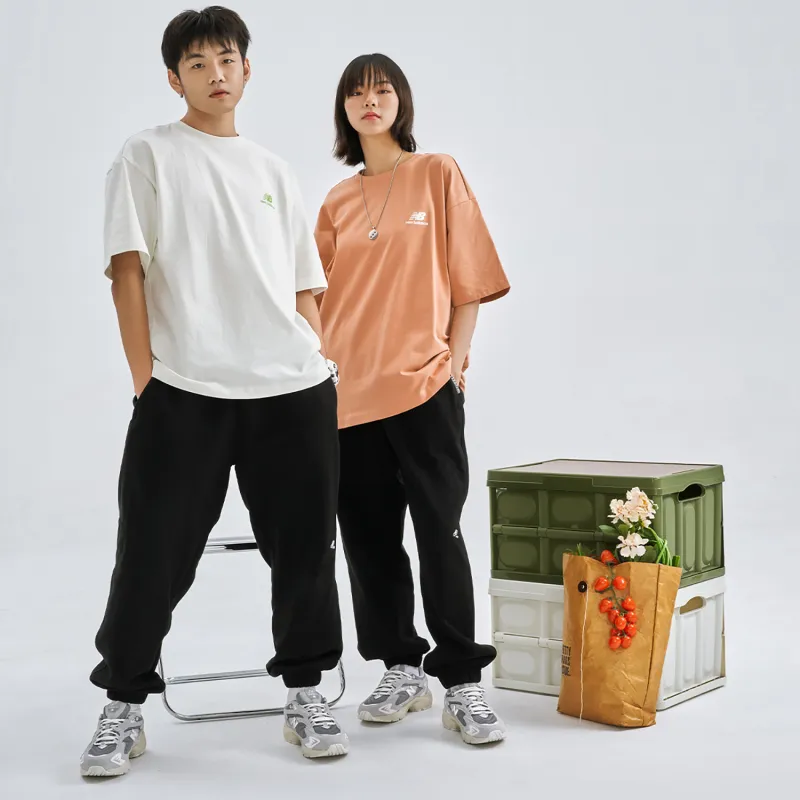 New Balance T Shirt Unisex Orange Red-4