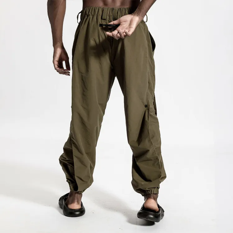 NORVINCY Western Outdoor Solid Color Casual Pants Unisex-8