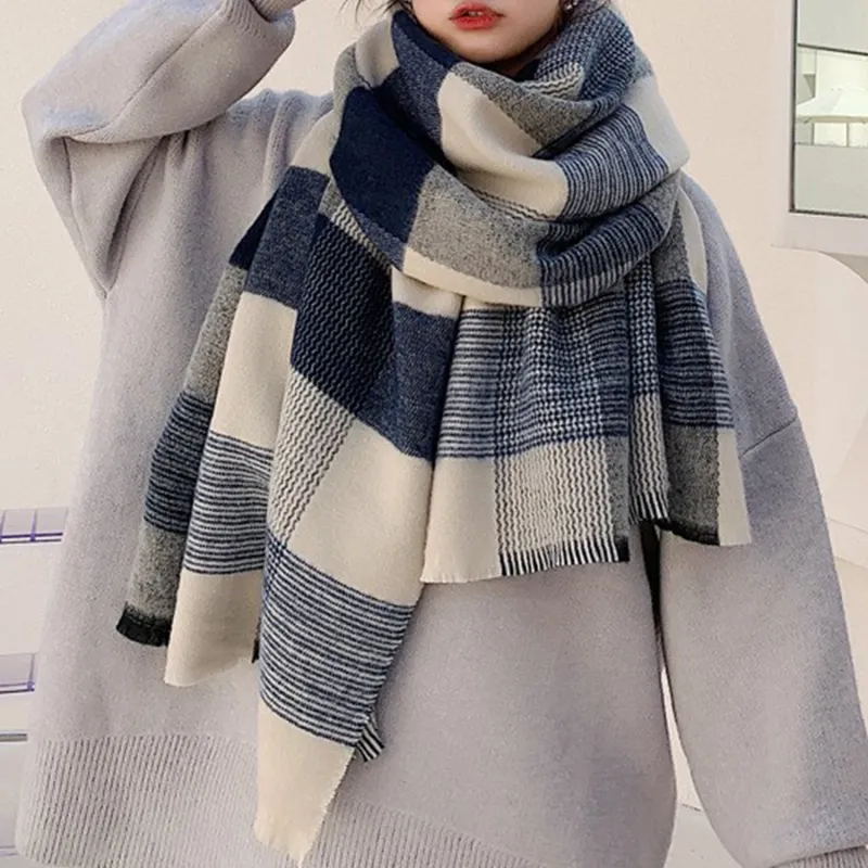 LEONAJ Knit Scarves Unisex-2