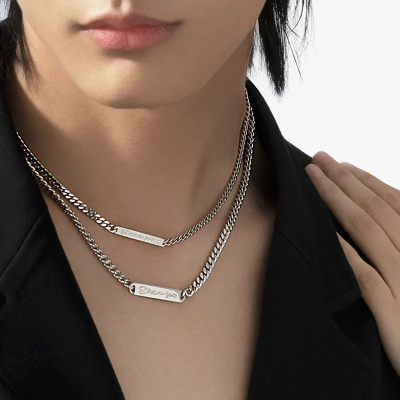 SINCE YOU S925 Silver Necklaces Unisex-2