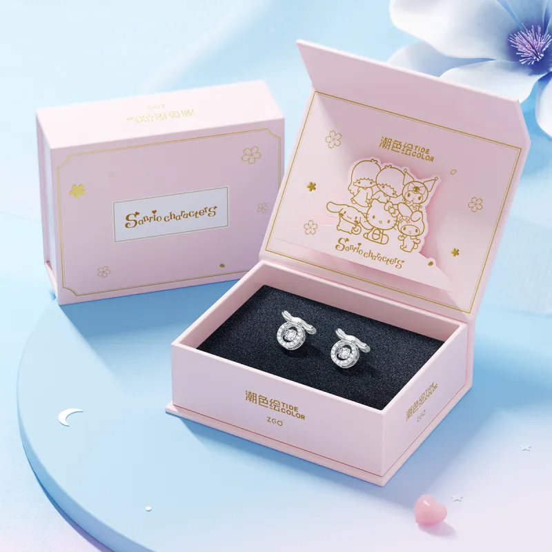 TIDECOLOR Yugui Dog S925 Silver Stud Earrings Women's Silver-4