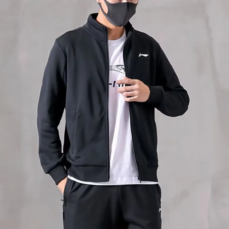LINING Sweatshirts Men Black-4