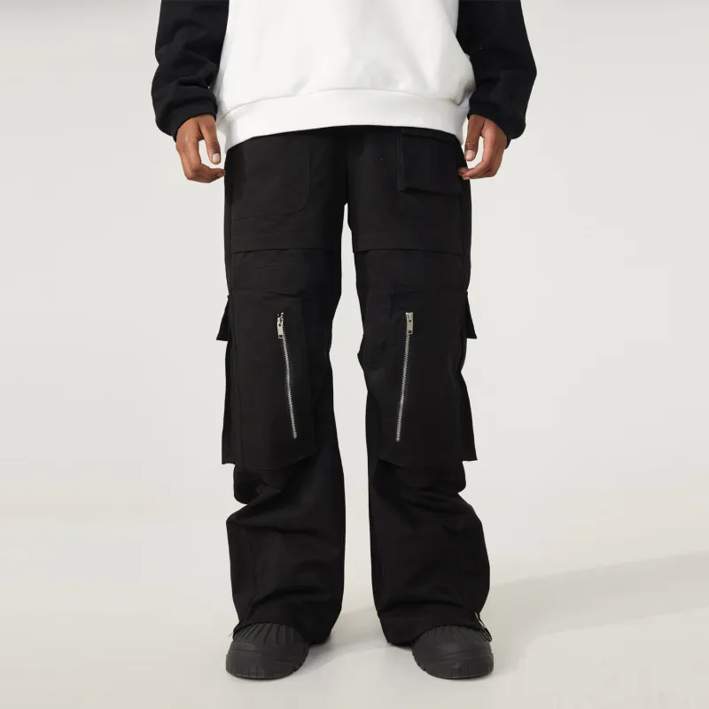 R69 Wide Leg Moderate Casual Pants Unisex-7