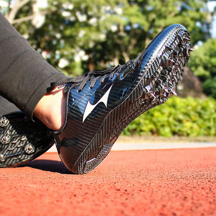 HEALTH 155S Cushioned Slip Resistant Abrasion Resistant Low Top Sprint Running Shoes Unisex Black-9