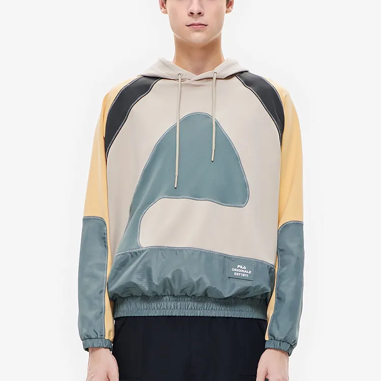 FILA Sweatshirts Men Dome Gray Green-3